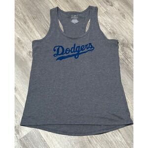 General Merchandise 5th & Ocean Dodgers Tank Racerback MLB Gray Women's Large